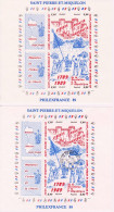 SAINT PIERRE ET MIQUELON - 1989 - 2 Blocs Philexfrance Neuf Et Oblitéré - Unused Stamps
