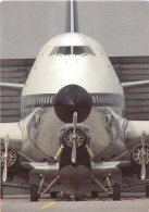 Lufthansa Flugzeugfrontansicht Werbekarte Ngl #151.808 - Autres & Non Classés