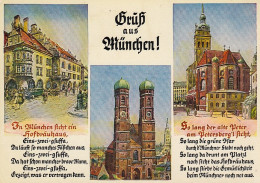 Gruss Aus München Mehrbildkarte Gl1964 #D4756 - Autres & Non Classés