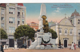 Santos Praça Ruy Barbosa Estatua De Bartolomeu De Gusmao  Posted On Board  1925 - Andere