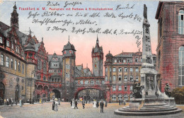 Frankfurt A. M. Paulsplatz Mit Rathaus Und Einheitsdenkmal Feldpgl1915 #151.952 - Other & Unclassified