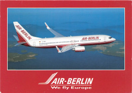 Air Berlin Boeing 737-800 D-ABAF We Fly Europe Werbekarte Gl2004 #151.691 - Sonstige & Ohne Zuordnung