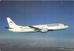 SunExpress Werbepostkarte Boeing 737-400 TC-SUT Gl200? #151.792 - Sonstige & Ohne Zuordnung