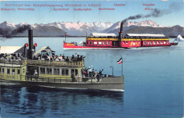 Dampfer Wittelsbach Und Luitpold Am Starnberger See Vor Bergen Gl1916 #151.098 - Andere & Zonder Classificatie
