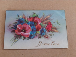 Carte Système - Bonne Fête  , Fleurs    (  Anémones   )   AQ950 - Cartoline Con Meccanismi