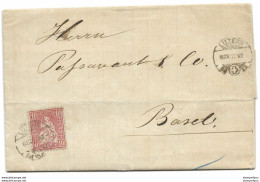 25 - 65 - Enveloppe Envoyée De Luzern 1873 - Storia Postale
