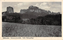 Falkenstein Schrammsteinkette, Sächs. Felsengebirge Gl1932 #153.381 - Autres & Non Classés
