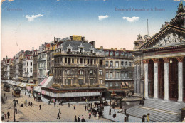 Bruxelles - Boulevard Anspach Und Die Börse Feldpgl1917 #153.867 - Autres & Non Classés