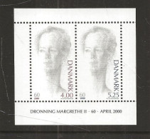 Denmark 2000   Queen Margrethe II's 60th Birthday. Mi Bloc 14, MNH(**) - Unused Stamps