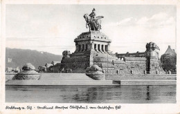 Koblenz Am Rhein Denkmal Kaiser Wilhelm I. Vom Deutschen Eck Gl #154.005 - Other & Unclassified