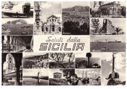 1958 SALUTI DALLA SICILIA  1 - Catania