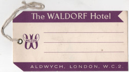 The Waldorf Hotel London - Documentos Históricos