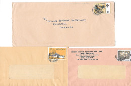 Malaysia Sarawak Covers Mailed 1976-81. Sibu Serian Kuching. Butterfly Durian Stamps - Maleisië (1964-...)