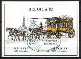 1982 Bloc 59 (N°2077) - Belgica 82 - Postkoets - Malle-poste - Gestempeld - Oblitéré - 1961-2001