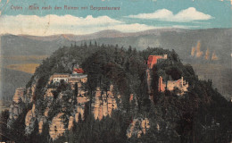 Kurort Oybin - Blick Nach Den Ruinen Mit Bergrestaurant Gl1922? #154.247 - Other & Unclassified