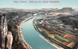 Sächs. Schweiz - Blick Von Der Bastei Elbaufwärts Ngl #154.321 - Autres & Non Classés