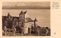 Meersburg/Bodensee Altes Schloss Mit Alpen Gl1937 #170.989 - Autres & Non Classés