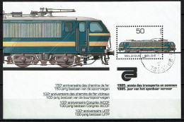 1985 Bloc 61 (N°2174) - Jaar Van Het Openbaar Vervoer - Locomotief - Locomotive électrique - Gestempeld - Oblitéré - 1961-2001