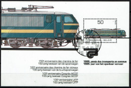 1985 Bloc 61 (N°2174) - Jaar Van Het Openbaar Vervoer - Locomotief - Locomotive électrique - Gestempeld - Oblitéré - 1961-2001