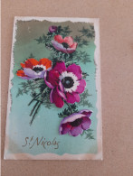 Carte Systéme   - St Nicolas    , Fleurs    (  Anémones   )   AQ951 - A Systèmes