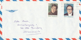 New Zealand Air Mail Cover Sent To Denmark Lowerhutt 8-6-1989 - Airmail