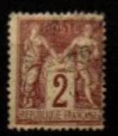 FRANCE    -   1877 .   Y&T N° 85 Oblitéré   . Type Sage - 1876-1898 Sage (Type II)