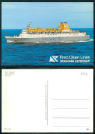 BARCOS SHIP BATEAU PAQUEBOT STEAMER [ BARCOS # 05249 ] - M/F BOLERO KRISTIANSAND NORWAY OLSEN LINES - Commerce