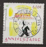 FRANCE Oblitéré 3688 Timbre Pour Anniversaire Gateau Bougie - Used Stamps