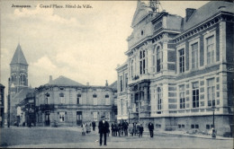 CPA Jemappes Wallonie Hennegau, Grande Place, Rathaus - Autres & Non Classés