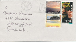 New Zealand Cover Sent To Denmark 27-8-1996 Topic Stamps - Covers & Documents