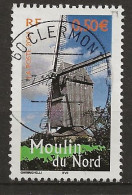 FRANCE Oblitéré 3706 Moulin Du Nord - Gebraucht