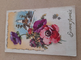 Carte Systéme   - Heureux Anniversaire  , Fleurs    (  Anémones   )   AQ951 - Cartoline Con Meccanismi