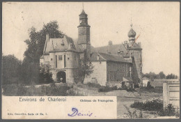 CPA PK AK  CARTE POSTALE BELGIQUE ENVIRONS DE CHARLEROI CHÂTEAU DE TRAZEGNIES 1903 - Other & Unclassified