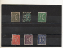 ALLEMAGNE WEIMAR     6 Timbres     1922   Période Inflation   5 Neufs Et 1 Oblitéré - Neufs