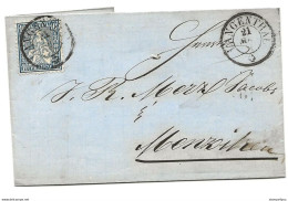 51 - 42 - Lettre Envoyée De Langenthal 1864 - Brieven En Documenten