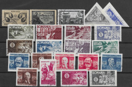 Romania Lot From 1945 VFU 145 Euros (6 Complete Sets +) - Usati