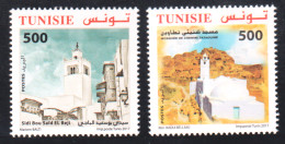 2017 - Tunisie - Mosquée De Tunisie : Chenini & Sidi Boussaid, Série Complète -  2V- MNH***** - Moskeeën En Synagogen