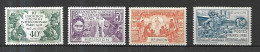 REUNION 1931  CAT YT N°119 à 122  N** MNH - Unused Stamps