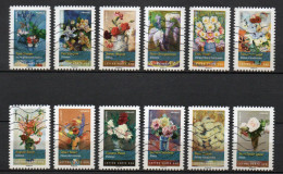 - FRANCE Adhésifs N° 1120/31 Oblitérés - Série Complète BOUQUETS DE FLEURS 2015 (12 Timbres) - - Used Stamps