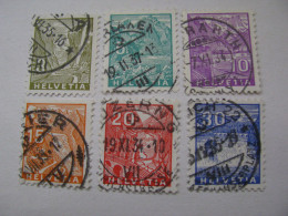 Schweiz  270 - 274 , 276  O - Used Stamps