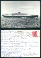 BARCOS SHIP BATEAU PAQUEBOT STEAMER [ BARCOS # 05259 ] - ITALIA SOCIETA NAVIGAZIONE GENOVA  M/N VULCANIA - Paquebots