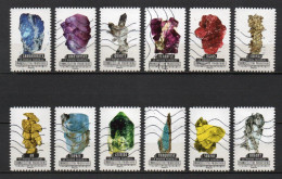 - FRANCE Adhésifs N° 1218/29 Oblitérés - Série Complète LE MONDE MINÉRAL 2016 (12 Timbres) - - Used Stamps