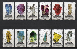 - FRANCE Adhésifs N° 1218/29 Oblitérés - Série Complète LE MONDE MINÉRAL 2016 (12 Timbres) - - Usati