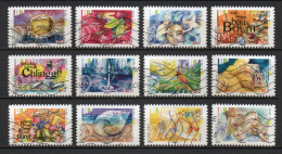 - FRANCE Adhésifs N° 1232/43 Oblitérés - Série Complète L'OUÏE 2016 (12 Timbres) - - Used Stamps