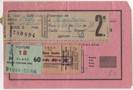 Compania Hispanoamericana De Turismo - Barcelona 1955 - Via Narbonne Toulouse Paris - SNCF - Historische Documenten