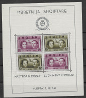 Albania Mnh ** Sheet From 1938 60 Euros - Albania