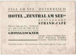 Hotel Zentral Am See - Glossglockner - Folder - Historische Dokumente