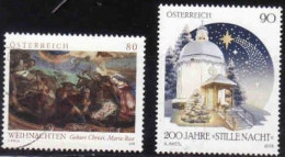 Österreich 2018, Weihnachten, 200 Jahre Stillenacht, Used - Used Stamps