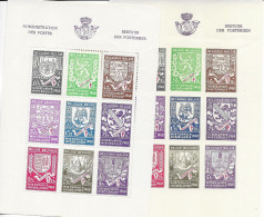 Belgium Mnh ** Sheets Perf And Imperf From 1941 34 Euros - Neufs