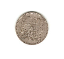 222/ FRANCE : 10 Francs Turin 1934 (argent) - 10 Francs